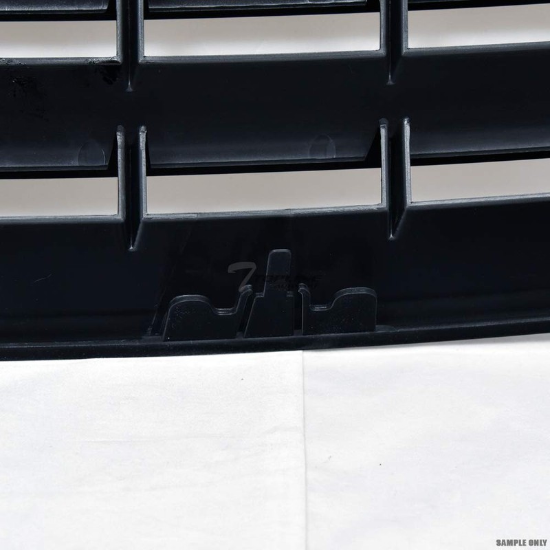 Glossy Black Horizontal Front Hood Bumper Grill Grille Guard ABS