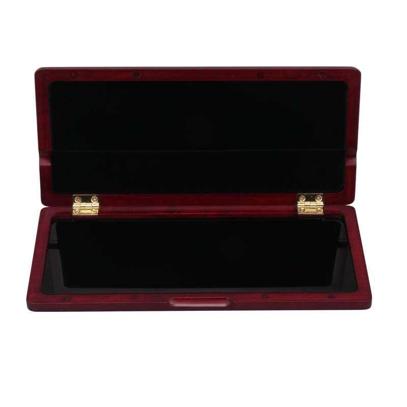 Yibuy Mahogany Color Wood Lead Case for Clarinet Easy Open