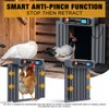 GROPOW Automatic Chicken Coop Door, Extra Large Size, Anti-Pinch Design,Programmable