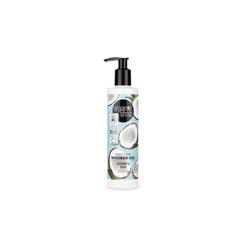 Gel de Ducha Orgánico de Coco y Karité, 280 ml,