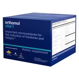 Orthomol Orthomol Vital F Powder & Tablet Packet, Women's Multivitamin, 30-Day Supply, Vitamins A, B, C, D, E, K, Calcium, Iodine, Omega-3
