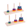 ibasenice Wooden Toys Puzzle Toy 2 pcs Intellectual Game of