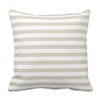 Emvency Throw Pillow Cover Modern Tan Beige White Stripes Decorative Pillow Case Striped Home Decor Square 20 x 20 Inch Cushion Pillowcase