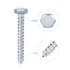 uxcell Hex Lag Screws, M8 x 60mm Carbon Steel Zinc