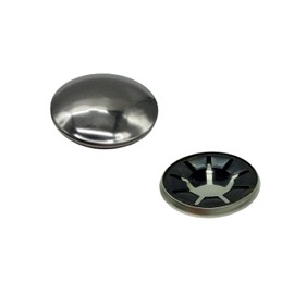 HMH 2 x Shop Axle Cap Made of Spring Steel for 20 mm Axle Safety Cap Handcart Sack Truck Shiny Cover Starlock Cap Diameter 41 mm Decorative Trim Safety Panel