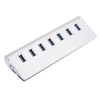 USB 3.0 Splitter Aluminum Alloy Hub 7-in-1 Docking Station for