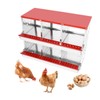 Confote Chicken Nesting Boxes,6 Compartment Nesting Boxes for Chickens,Galvanized Steel