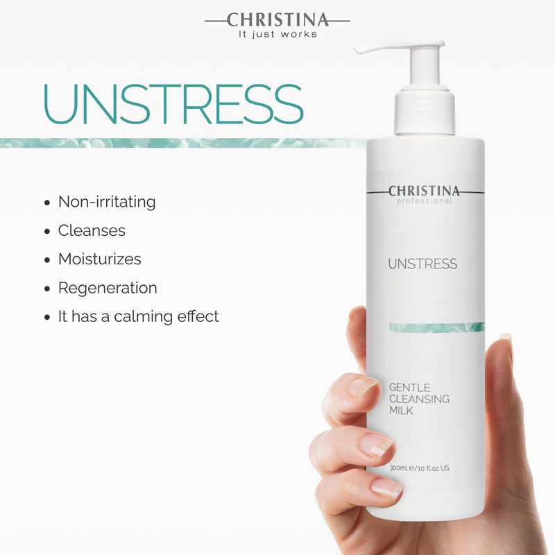 Christina Unstress Soap-Free Gentle Cleansing Milk Makeup Remover for Face