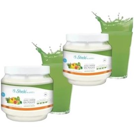 Pack 2Pz Jugo Verde Shelo Nabel Suplemento Alimenticio en Polvo Con Vegetales y Fibra Apoyo Digestivo S714-2