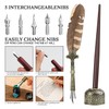 GC QUILL Feather Quill Calligraphy Pen & Wooden Dip Pen