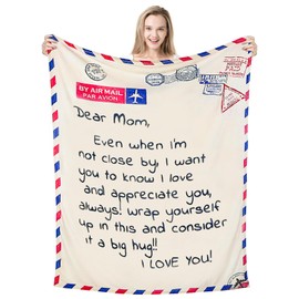 VETEBLE 70 x 55 inches Super Soft Blanket Gifts for Mom, Perfect Mother Gifts for Mother's Day, Christmas, Birthday Gifts for Mom from Daughter Son