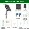 Upgraded Digital Display Solar Pond Aerator, 3 Working Modes(Low/Med/High) Solar