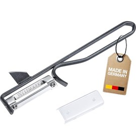 Westmark 1 Piece Peeler - Ergonomic Steel Potato Peeler with Stainless Steel Blade - Universal Peeler for Vegetables & Fruits - Anthracite