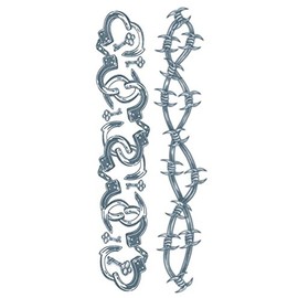 Tinsley Transfers Cuffed Chained Love Temporary Tattoo FX Kit