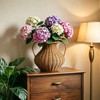 Handwoven Natural Rattan Flower Vase, Wicker Basket with Acrylic Liner,
