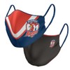 NRL Face Mask - Roosters - Reversible - Washable -