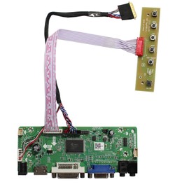 HDMI+VGA+DVI+Audio Input LCD Controller Board For LP140WH1 LP156WH2 11.6'' 14" 15.6" 1366x768 LED 40Pins LCD Panel
