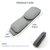 Ompellus Magnetic Sunglasses Holder for Car Sun Visor, Double Position