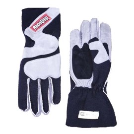 RACEQUIP Gloves Outseam Black/ Gray Large Fits SFI-5