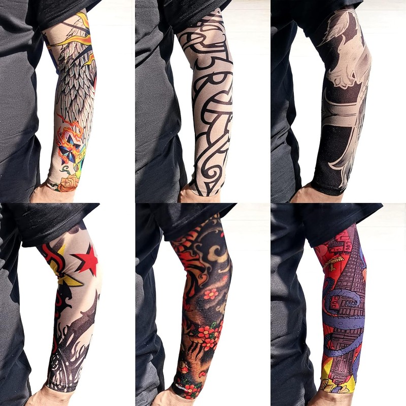 Aresvns - Funda para tatuajes para hombres y mujeres, mangas