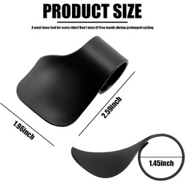 BEANPRECOY 2Pcs Black Motorcycle Throttle Mounted Motorcycle Throttle Holder Wrist Throttle Assist Rest Control Handlebar Grip Cruise Control Assist for Motorcycles Scooters Electric Bike Accessories