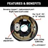 Lippert 10x2.25 RH Brake + 5 on 4.5 Drum Hub
