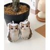Dederit Funny Sounding Song Sound Cat Owl Plush Keyring