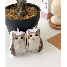 Dederit Funny Sounding Song Sound Cat Owl Plush Keyring