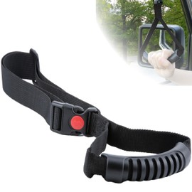 ecocstm Car Adjustable Grab Handles, Car Handle Assist, Safety Handle Portable Vehicle Support Grab Bar for Trucks, SUVs, Jeeps, Vans, Cars and ATVs (Black)