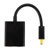 Black Digital SPDIF Optical Audio Splitter 2 Way Toslink Splitter