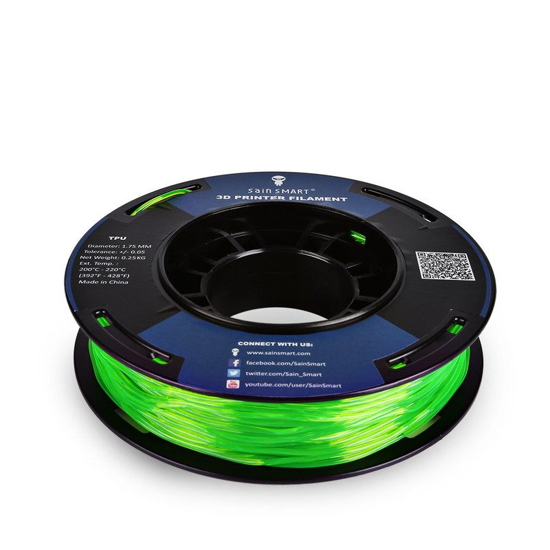 SAINSMART - Filamento flexible para impresión 3D de TPU (1,75