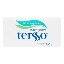 Jabón Tersso En Barra Neutro Hipoalergénico 200 G                                                                                                     
