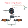 Fafeicy DC 12,8 V Motorrad LED Flasher Relais LED Blinker