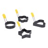 Fried Egg Rings Set with Folding Handle Silicone Brush Non