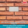 Map Plastic Louvre Air Vent Cover with Flyscreen, for Openings: