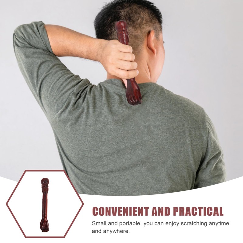 OATIPHO Wooden Back Scratcher Tool Ergonomic Design for Back Itching