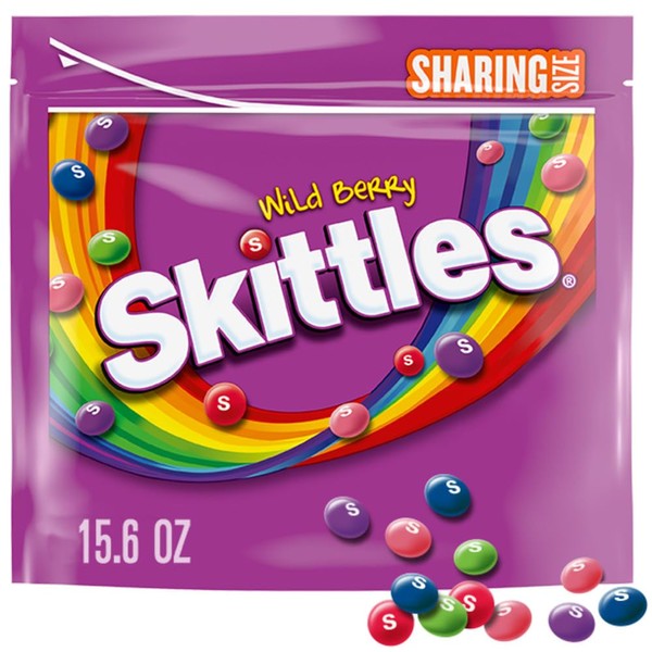 SKITTLES Wild Berry Fruity Candy, 15.6 Ounce Pouch