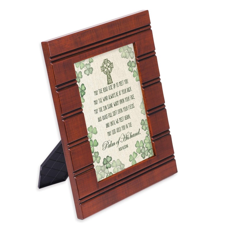 Palm of His Hand Irish Blessing Woodgrain Beaded Board 5