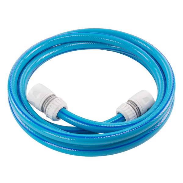 1/2" Blue Grey Flexible Garden Hose - 4 Layer Reinforced