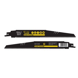 1 x SabreCut SCRS1156XHM Tungsten Carbide 228mm Variable 6-8 TPI S1156XHM Very Fast Wood and Plastic Cutting Reciprocating Sabre Saw Blade