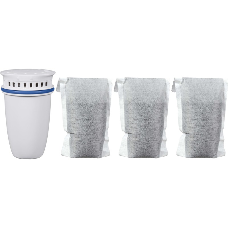 Brita Refillable Water Filtration Starter Kit with 1 Reusable Filter