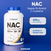 Nutricost N-Acetyl L-Cysteine (NAC) 600mg, 180 Capsules - Non-GMO, Gluten