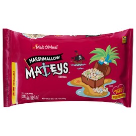 Malt-O-Meal Marshmallow Mateys Breakfast Cereal, Frosted Oat Cereal with Marshmallow Bits, Large Cereal for Family, 23 OZ Resealable Cereal Bag