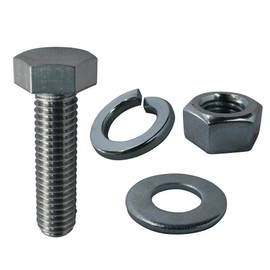 DAIDOHANT 10184558 Full Hex Bolt Screws [Stainless Steel/SUS304] (Nominal Diameter d) 0.2 x Length L1 0.8 inches (20 mm) (Quantity: 4)