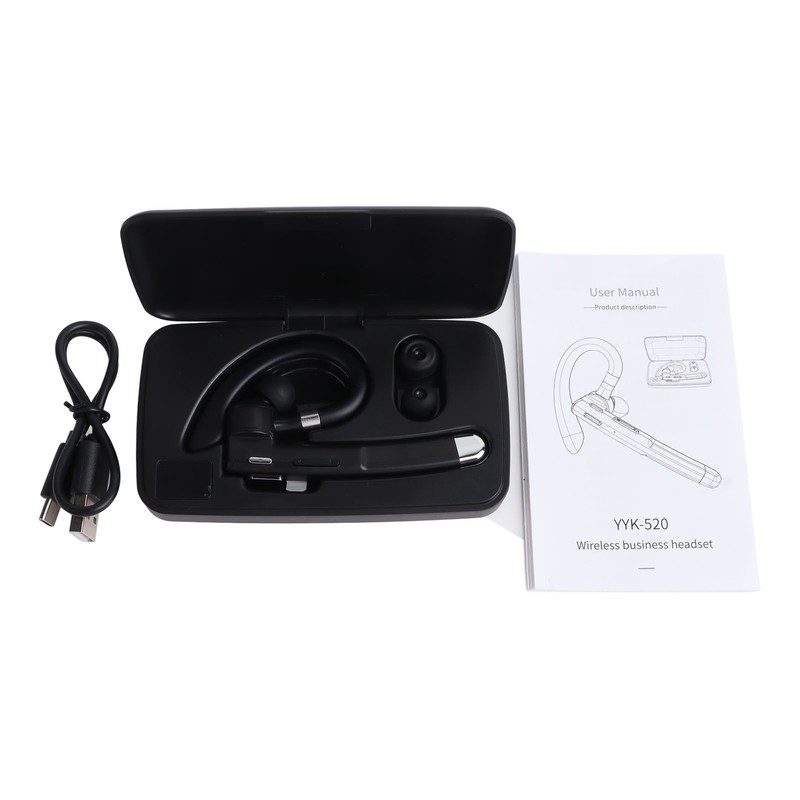 Wireless Bluetooth Earpiece Waterproof Lightweight Single Ear BT 5.1 Wireless