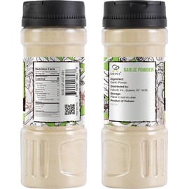 Soeos Garlic Powder, 105g (3.7oz), Garlic Powder Seasoning, Additive Free, Non-GMO, Garlic Seasoning for Flavor Vegetables, Grilled Meats, Salads, Dressings and More