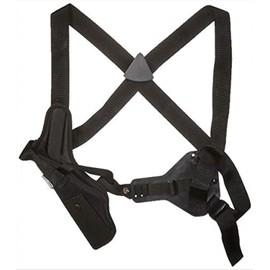Uncle Mike's Black Kodra Nylon Sidekick Vertical Shoulder Holster (Size 15, Right-Hand)