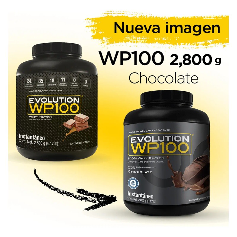 Proteina Suero De Leche (whey) Wp100 Evolution 2.8kg Sabores Sabor
