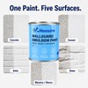 Hensire White Exterior Wall Paint for Concrete & Masonry, 17oz