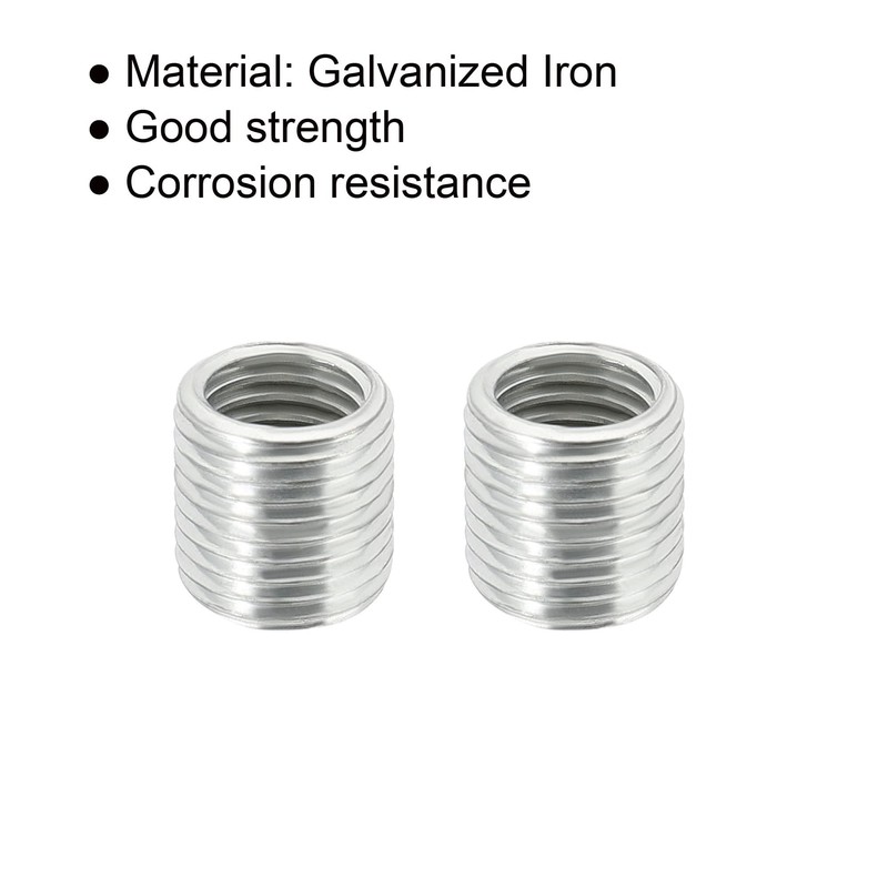 sourcing map Pack of 15 Thread Reducing Nuts Insert M10